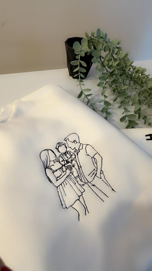 Kişiye Özel Çizgisel Fotoğraf Nakışı