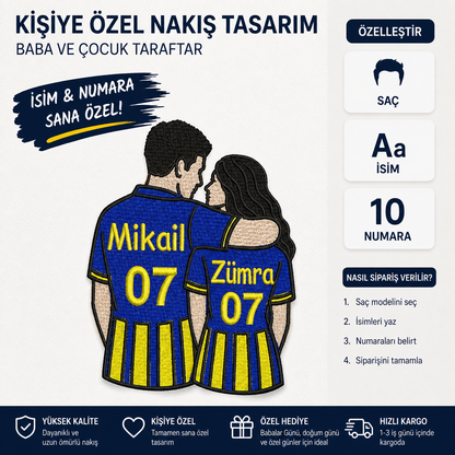 Kişiye Özel Takımlı Çift Nakışı 2