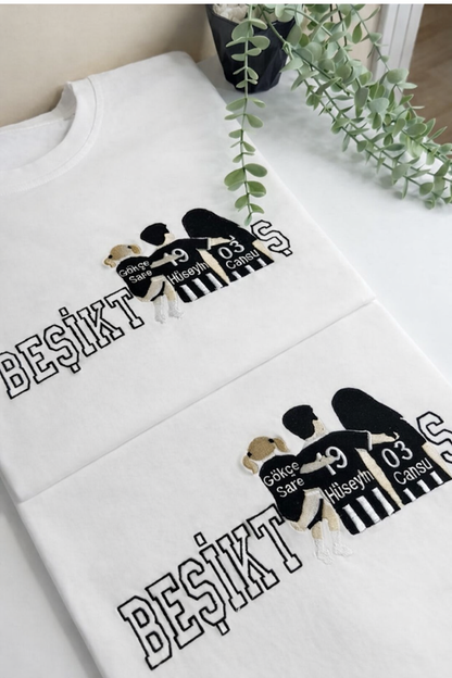 Kişiye Özel ANNE BABA ÇOCUK NAKIŞI