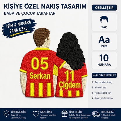 Kişiye Özel Takımlı Çift Nakışı