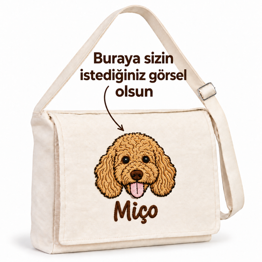 Kişiye Özel Nakışlı KANVAS Çanta