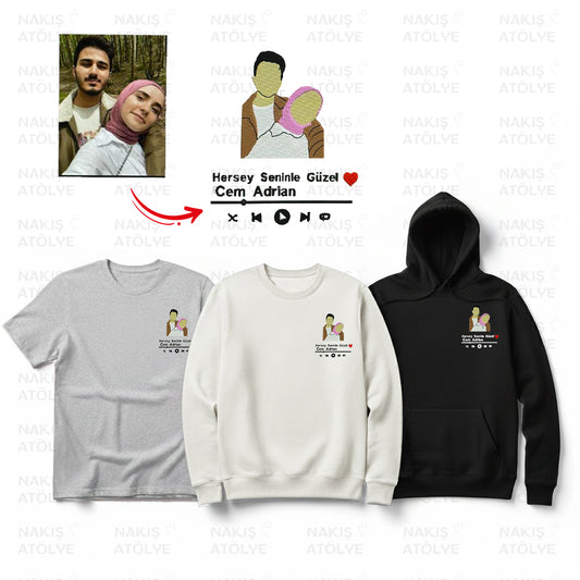 Müzik Çalar + Fotoğraf Nakışı