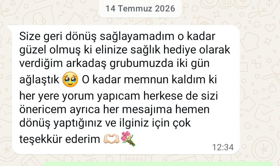 Müşteri memnuniyeti WhatsApp mesajı