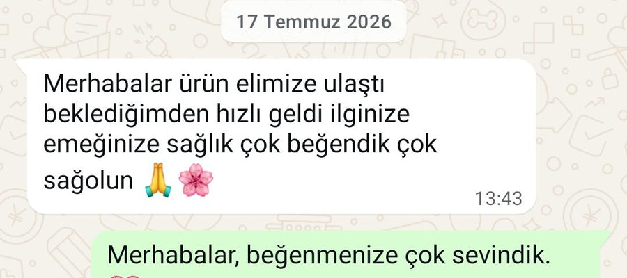 Müşteri memnuniyeti WhatsApp mesajı