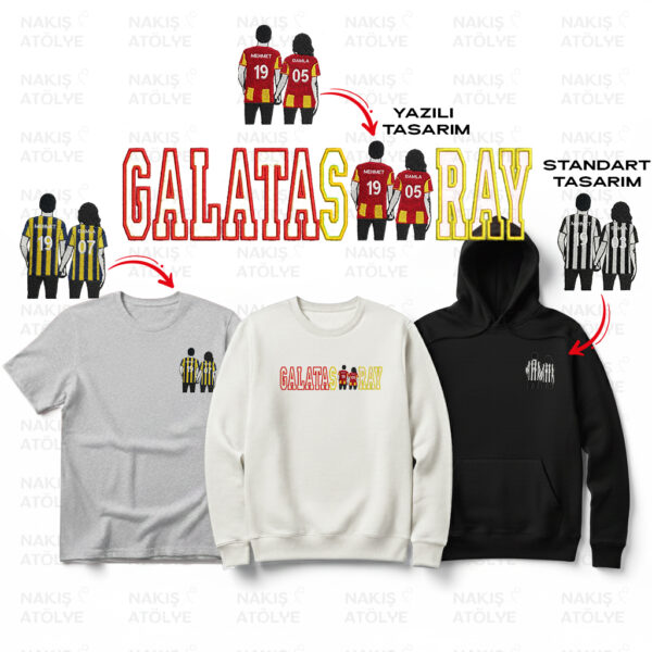 Kişiye Özel Takımlı Çift Nakışı