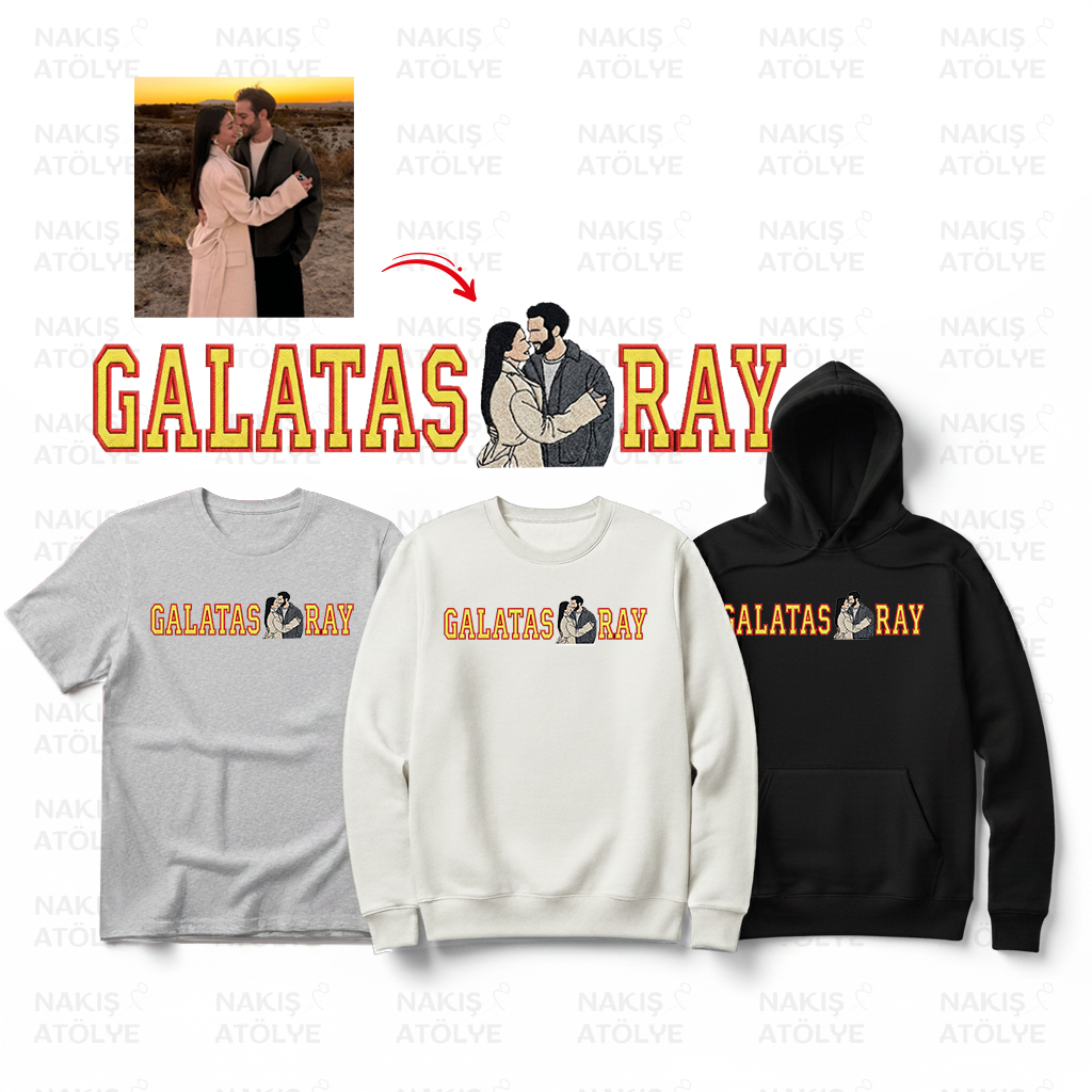 G A L A T A S X R A Y Dolgulu Yazılı Fotoğraf Nakışı