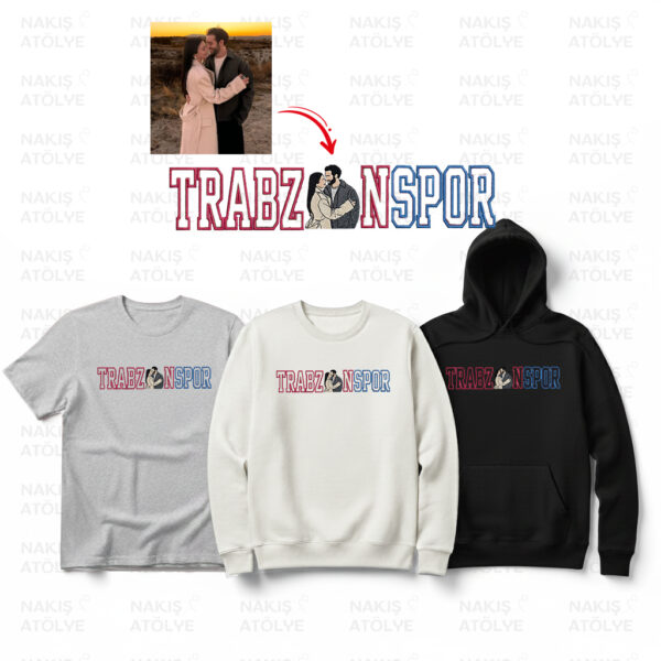T R A B Z O N X S P O R Yazılı Fotoğraf Nakışı